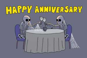 Happy Anniversary skeletons