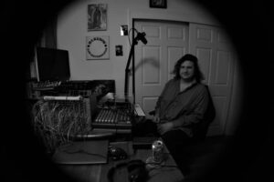 Ben Luton in his home studio