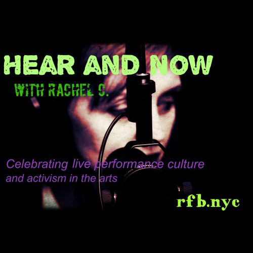 Hear and Now with Rachel C. Logo