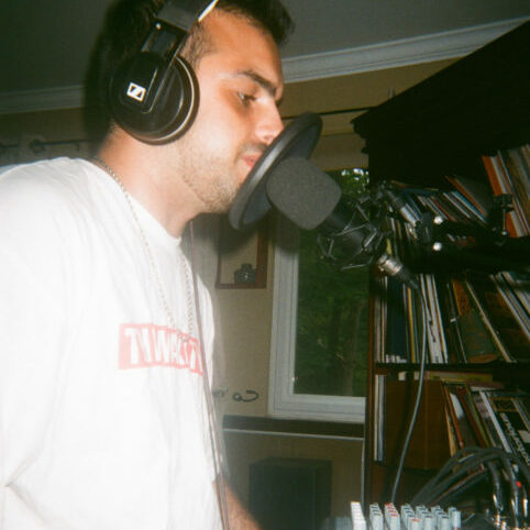 Sam Hadelman in home studio