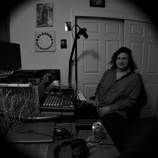 Ben Luton in his home studio